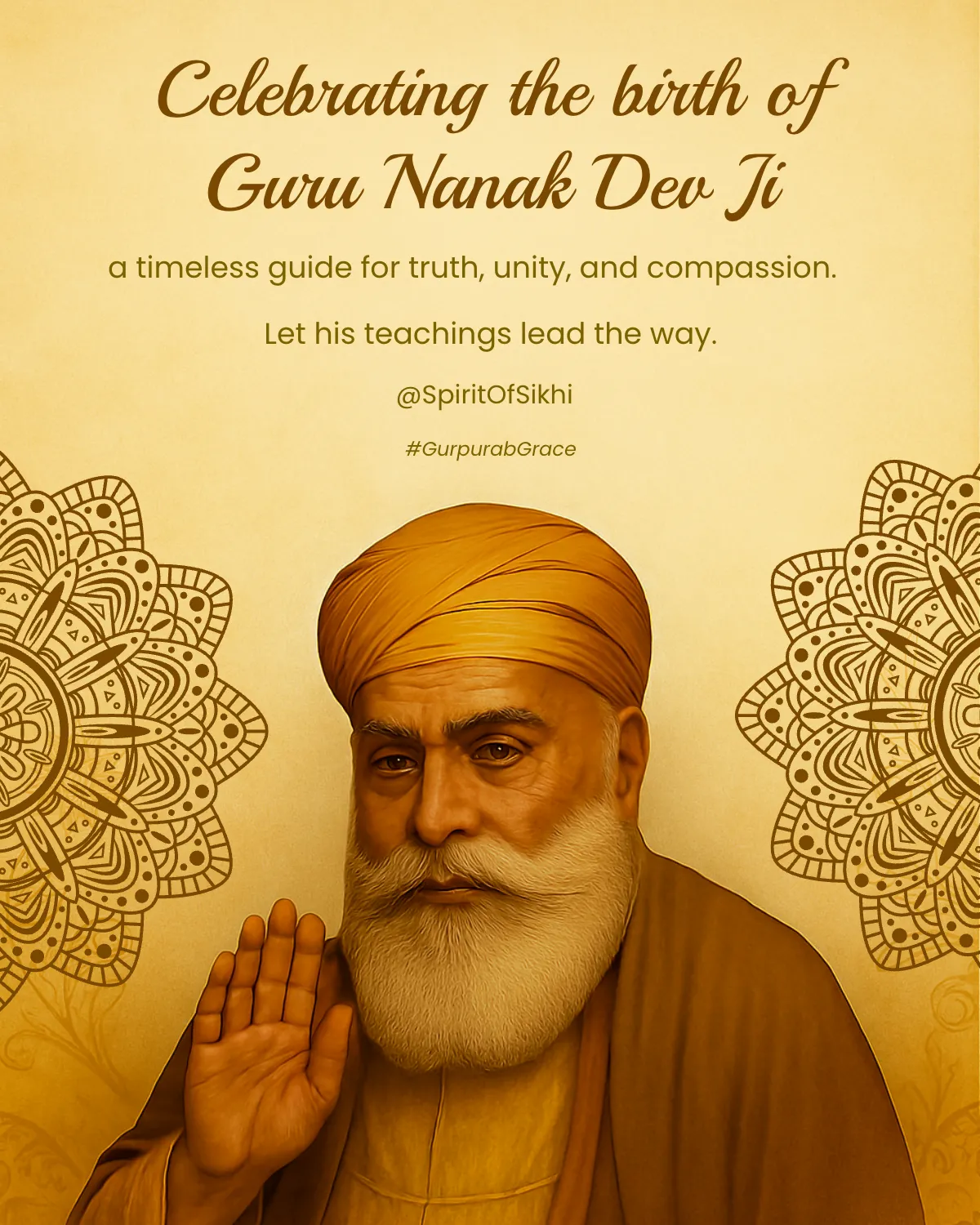 Free Gurpurab Facebook Post Template to Edit Online