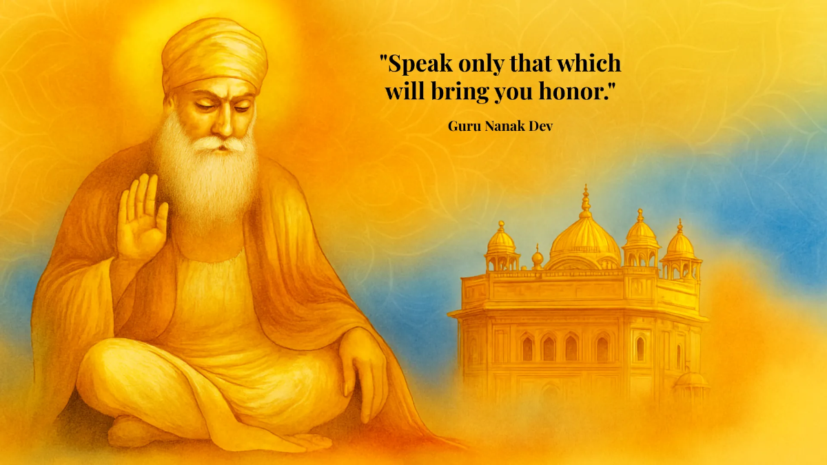 Free Beautiful Watercolor Guru Nanak Background Template to Edit Online