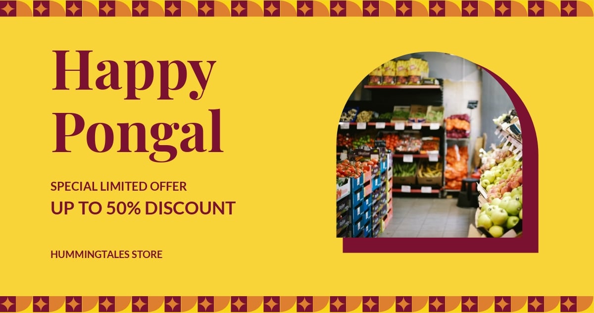 Free Pongal Celebration Facebook Post Template