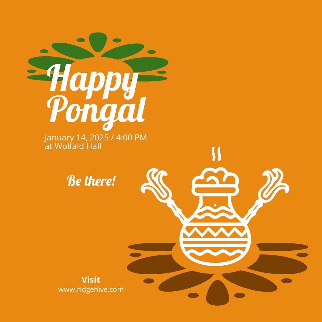 Pongal Festival Instagram Post Template