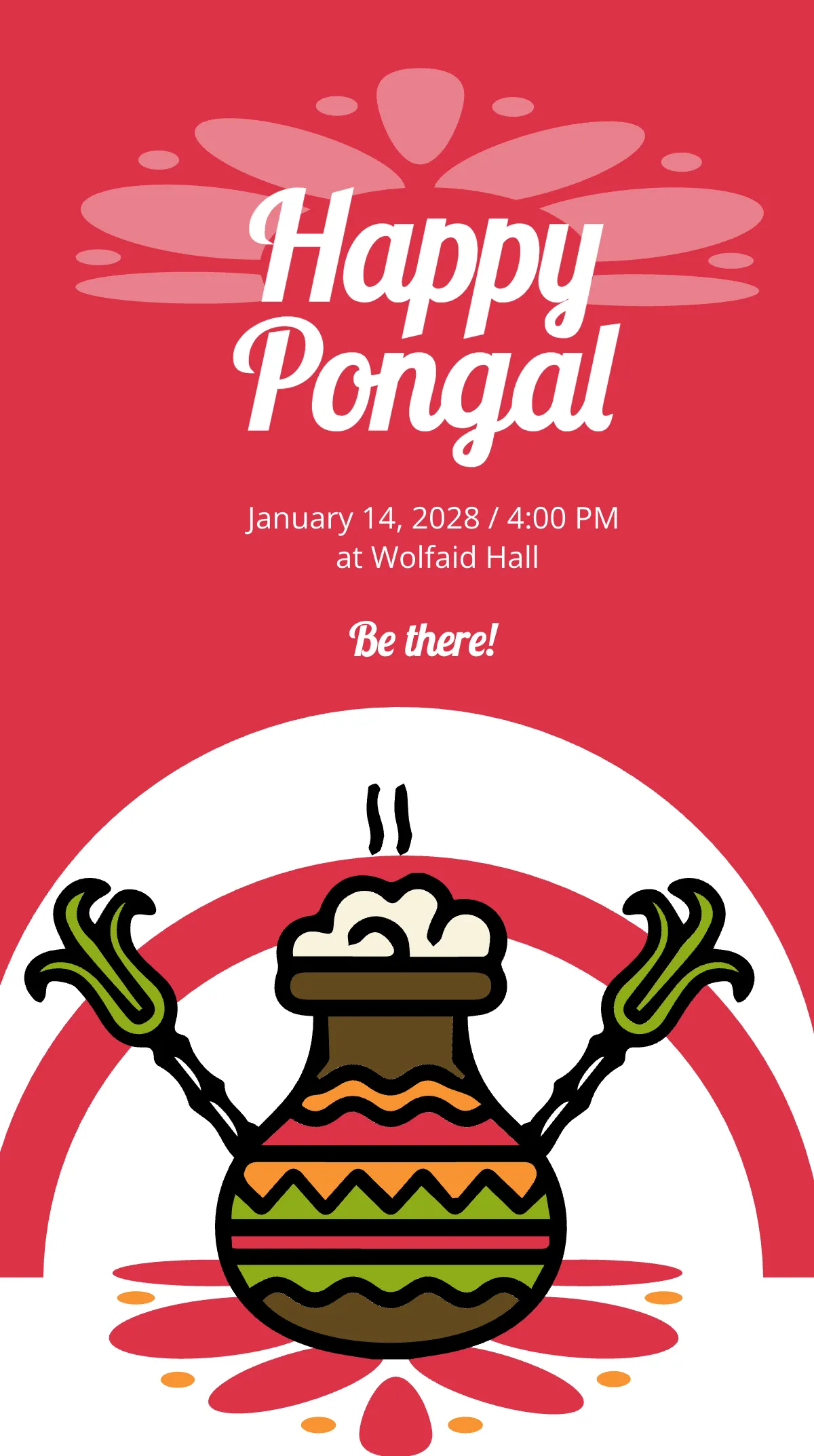 Free Pongal Festival Instagram Story Template to Edit Online