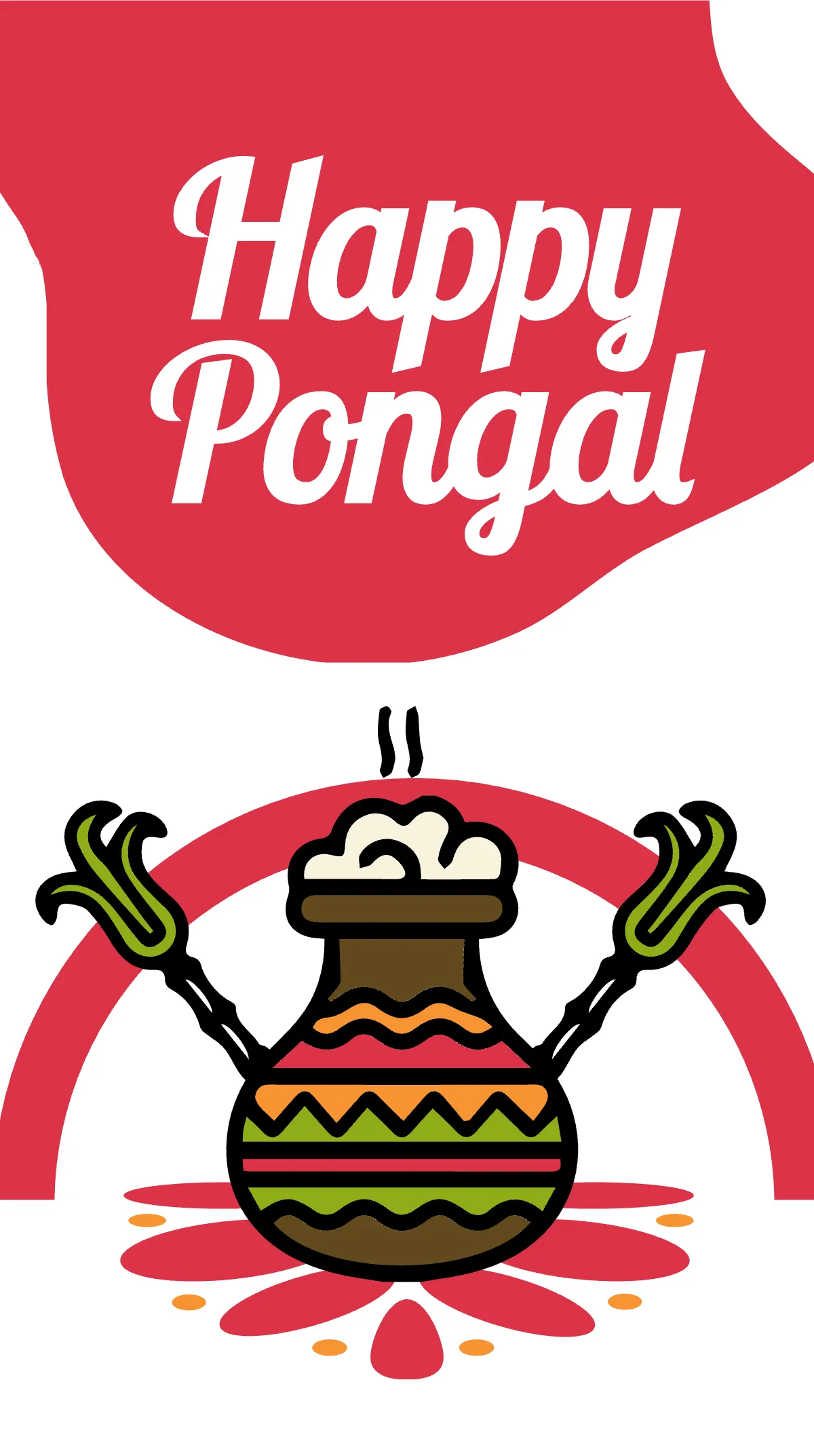 Free Pongal Festival Instagram Story Template to Edit Online