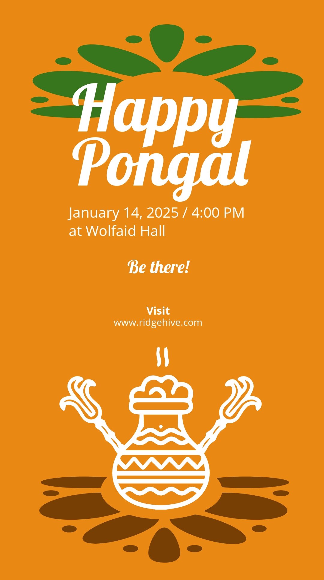 Free Pongal Festival Snapchat Geofilter Template