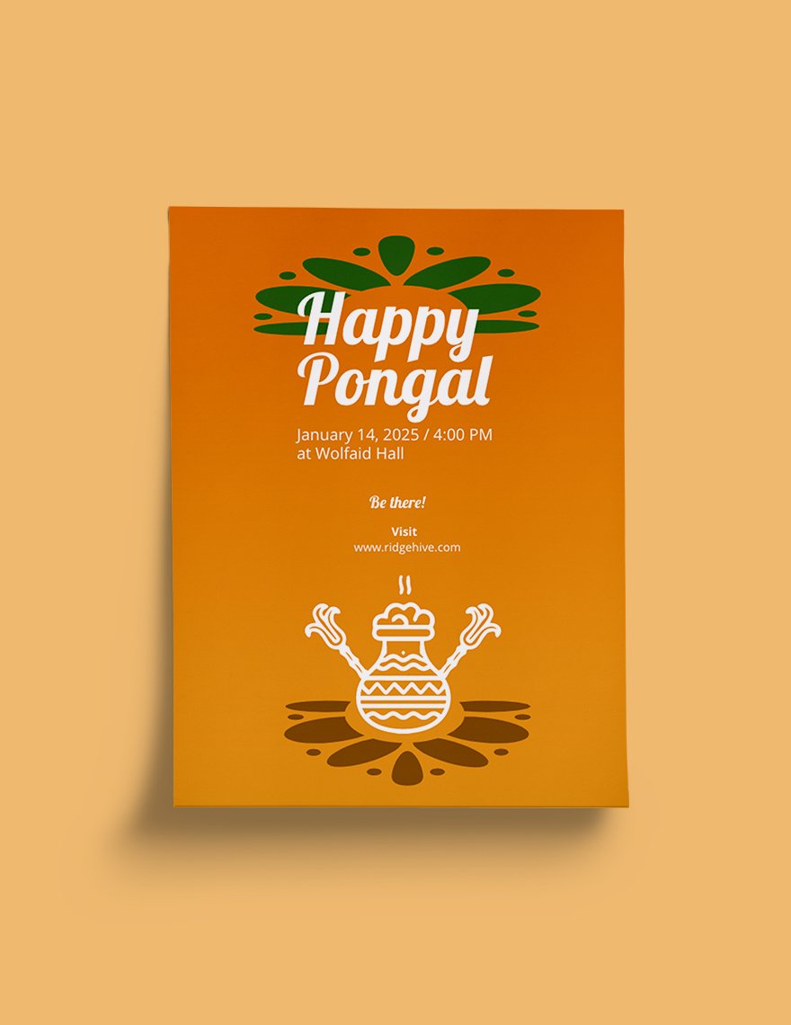 Pongal Festival Flyer Template