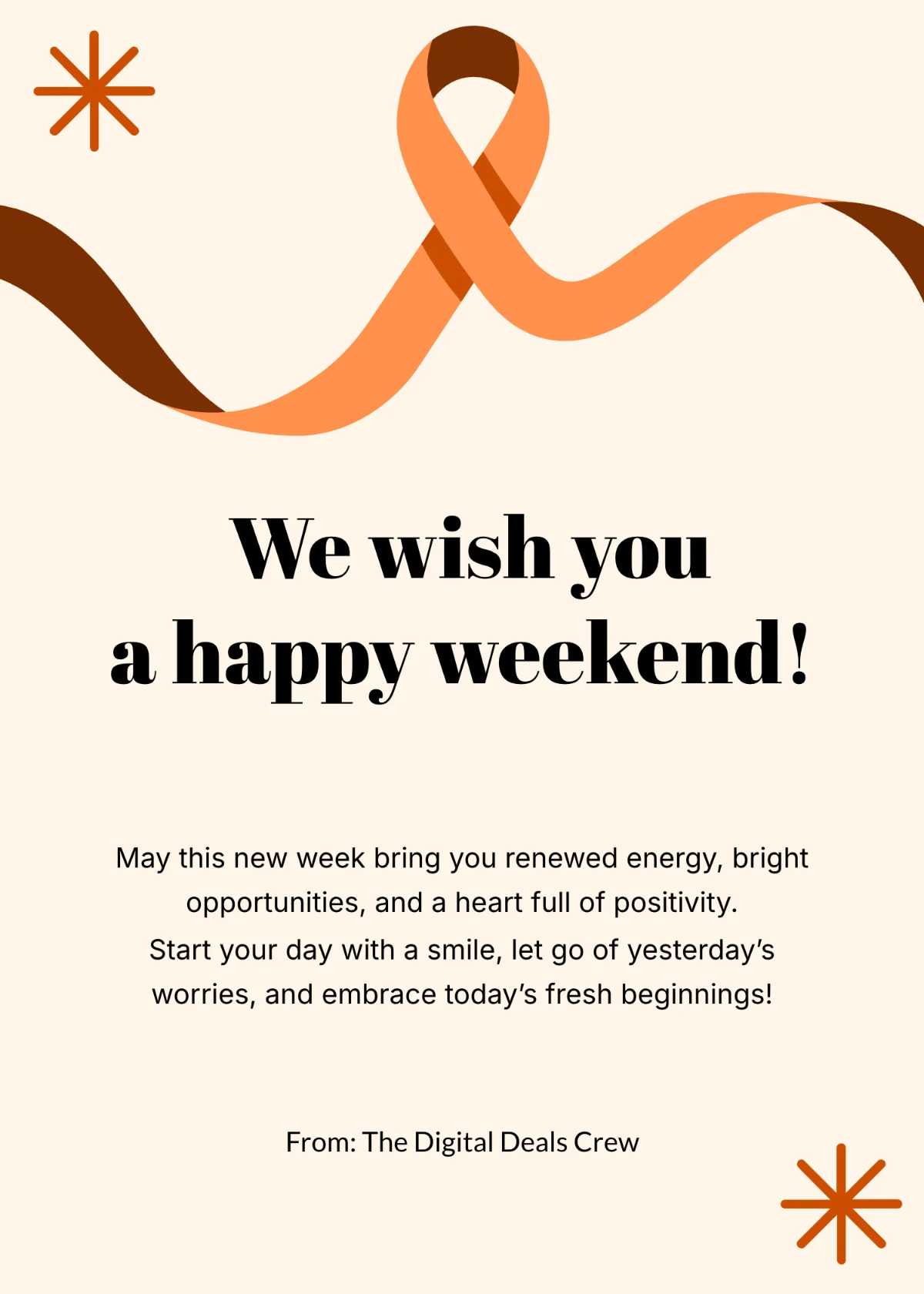 Free Friend Happy Monday Wishes Template to Edit Online