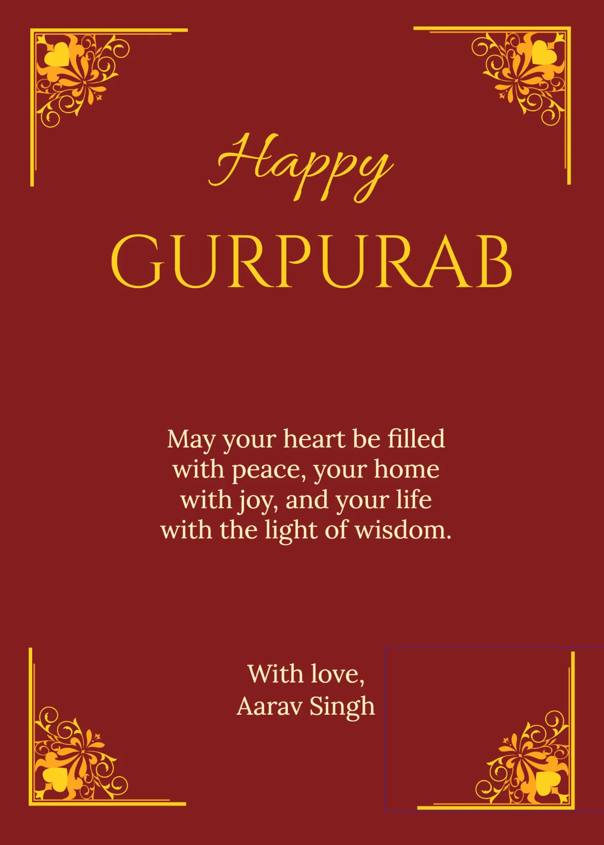 Free Happy Gurpurab Template to Edit Online