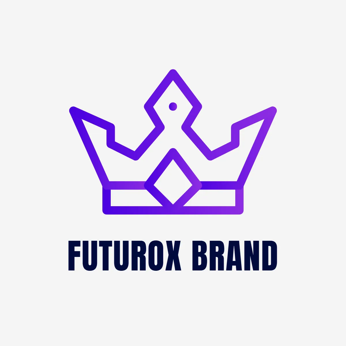 Free Futuristic Crown Logo Template to Edit Online