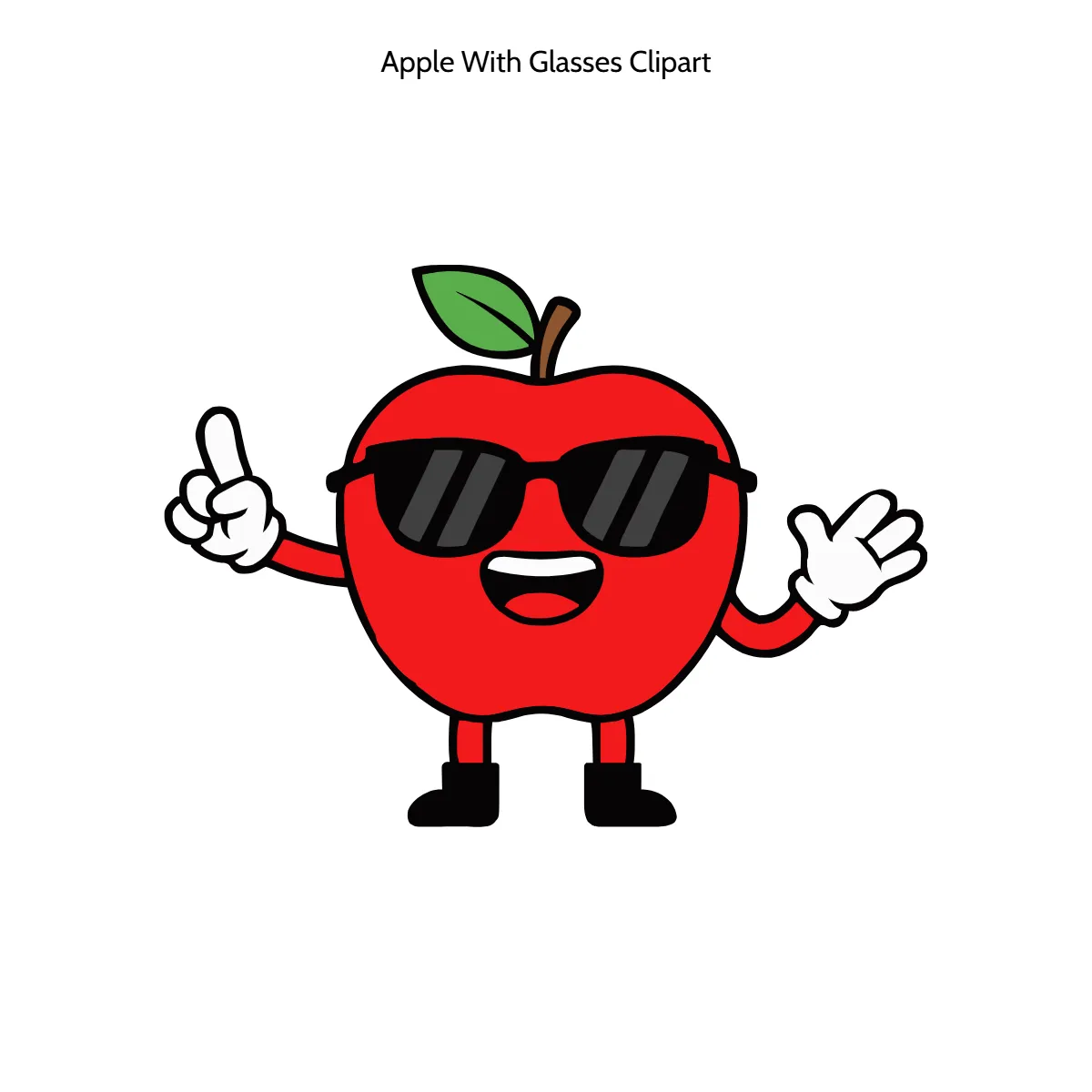 Free Apple With Glasses Cartoon Vector Clipart (PNG, SVG) to Edit Online Free Apple With Glasses Cartoon Vector Clipart (PNG, SVG) to Edit Online