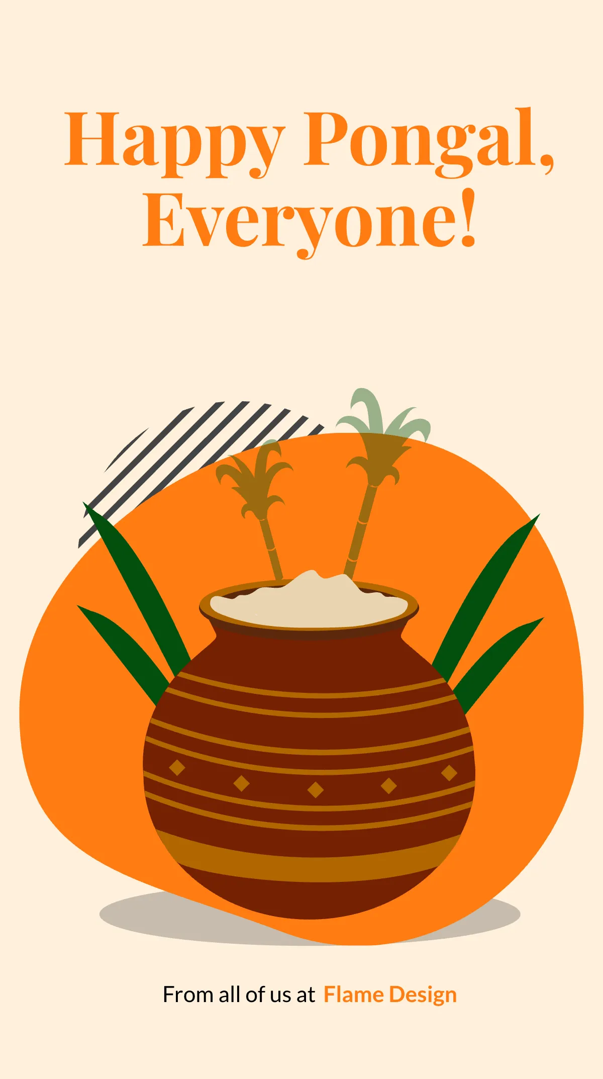 Free Happy Pongal Instagram Story Template to Edit Online