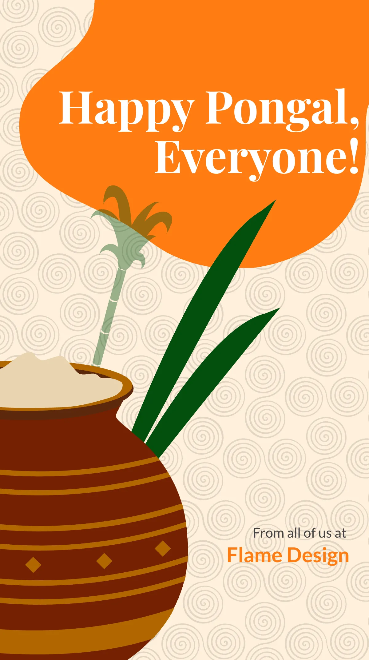 Free Happy Pongal Instagram Story Template to Edit Online