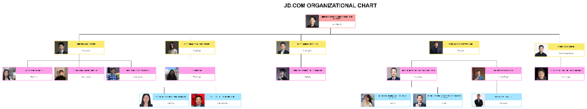 Free JD.com Organizational Chart to Edit Online