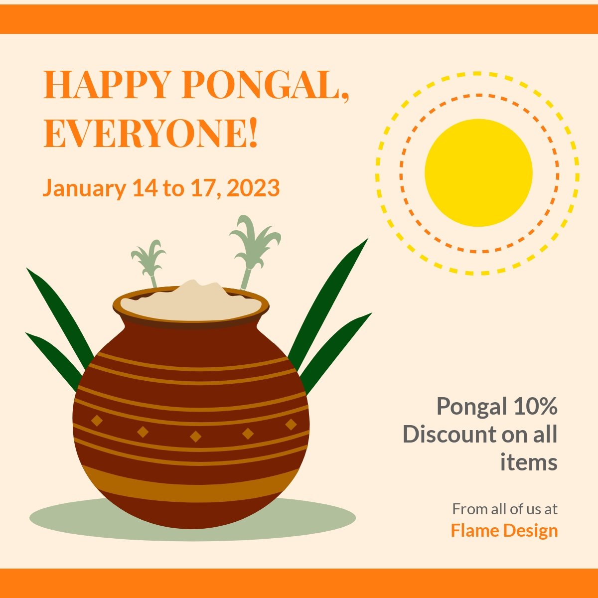 Happy Pongal Linkedin Post