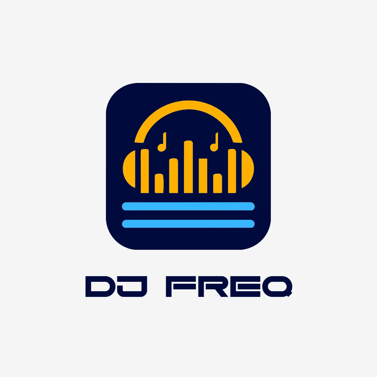 Free Frequency DJ Logo Template to Edit Online