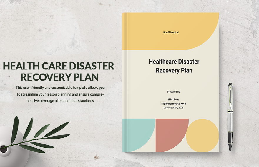 Healthcare Disaster Recovery Plan Template