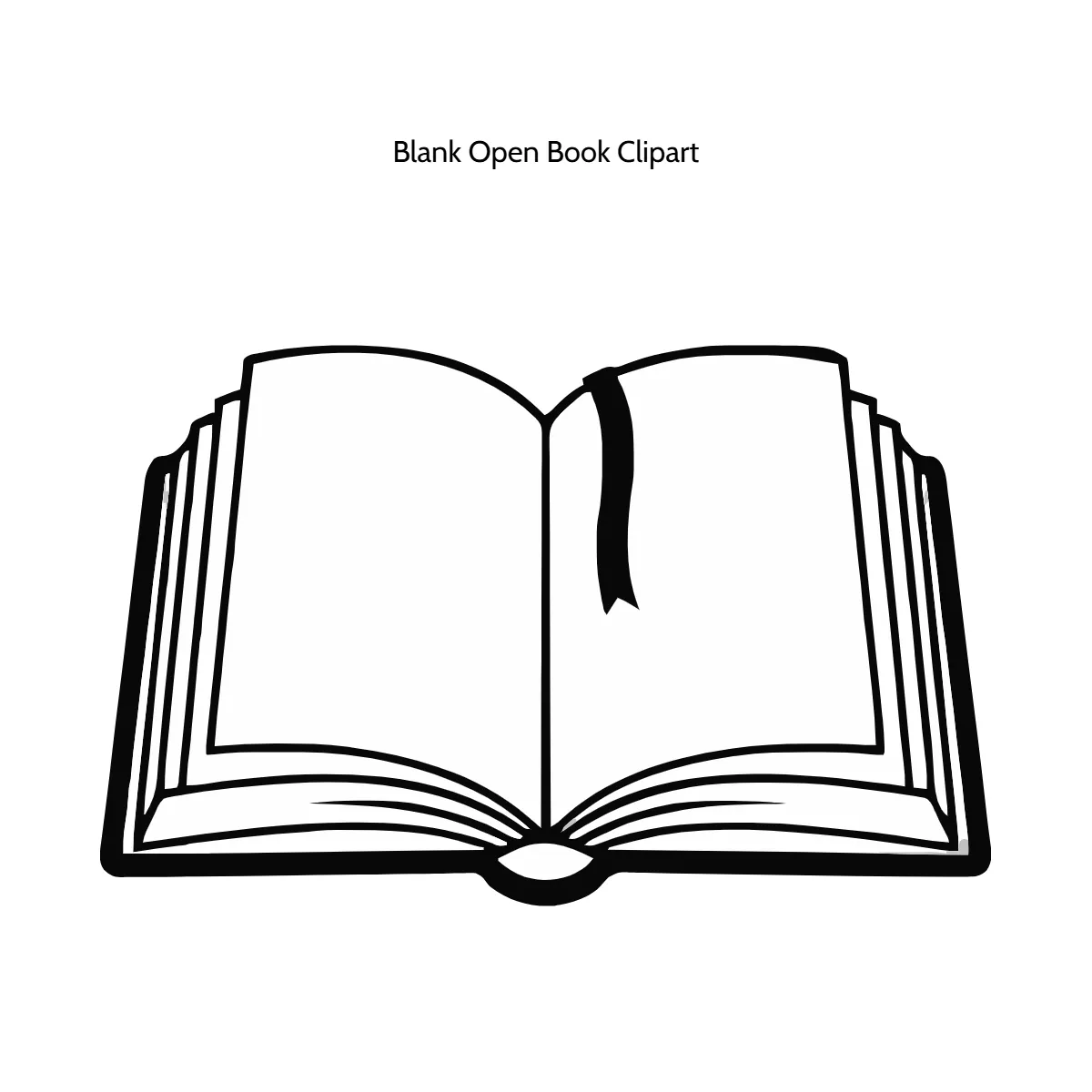 Free Blank Open Book Vector Clipart (PNG, SVG) to Edit Online