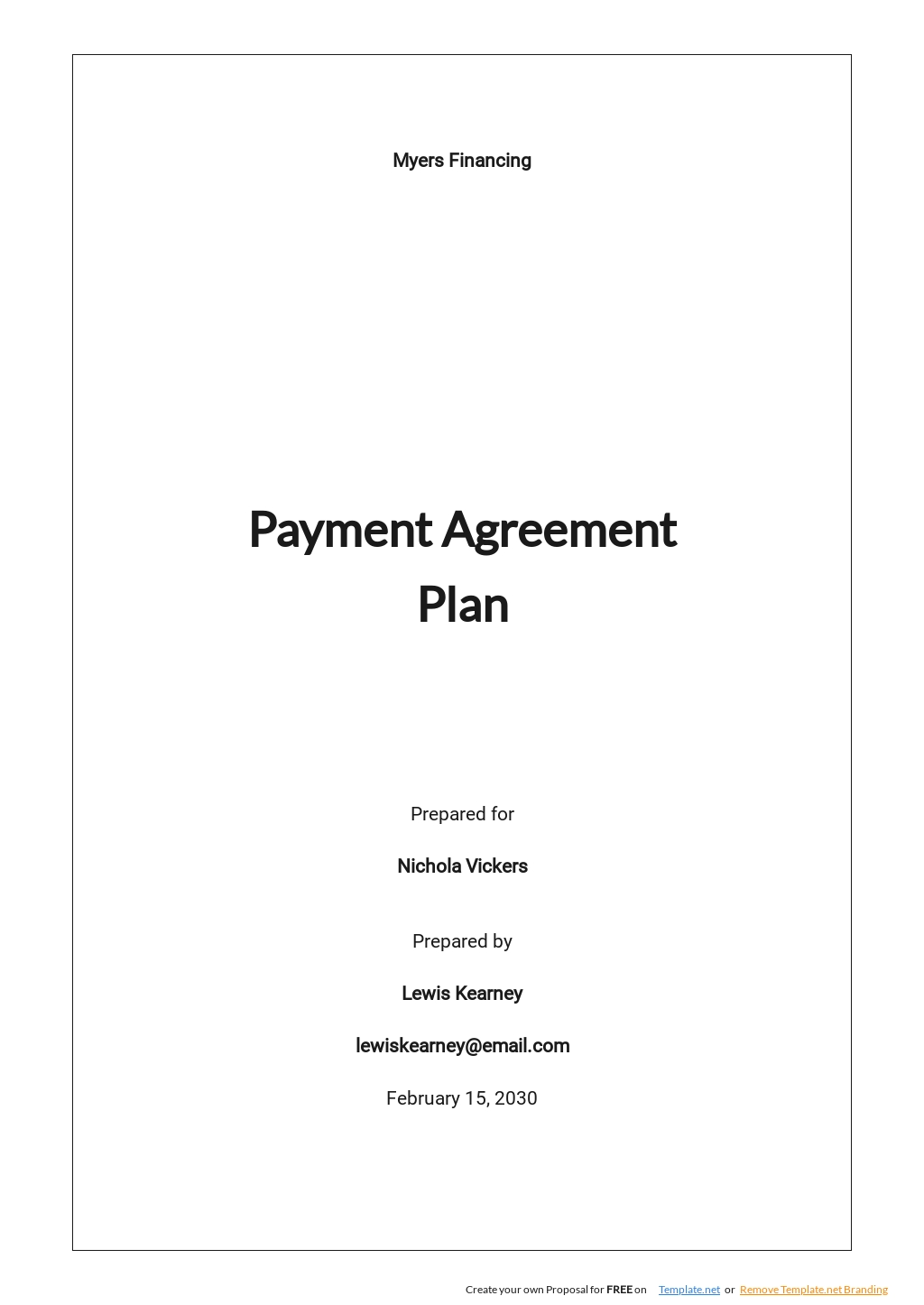 10+ FREE Payment Plan Templates [Edit & Download]