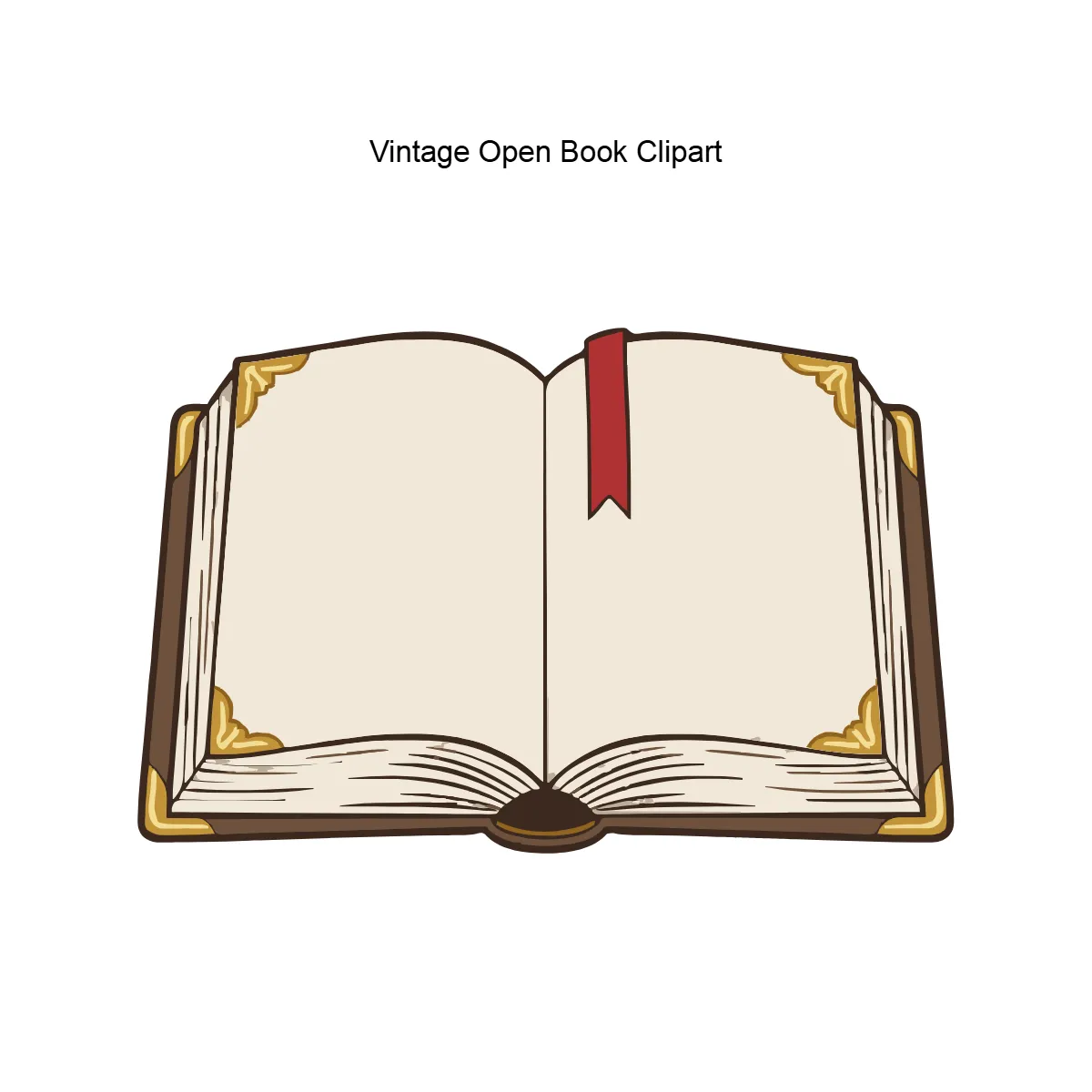 Free Vintage Open Book Vector Clipart (PNG, SVG) to Edit Online