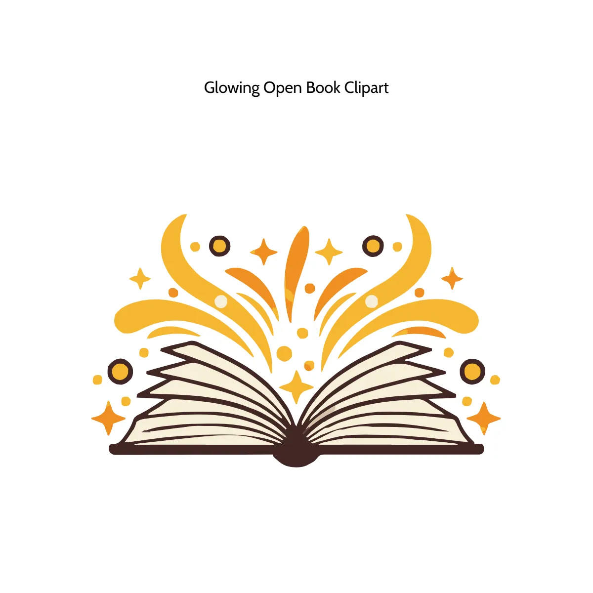 Free Glowing Open Book Vector Clipart (PNG, SVG) to Edit Online