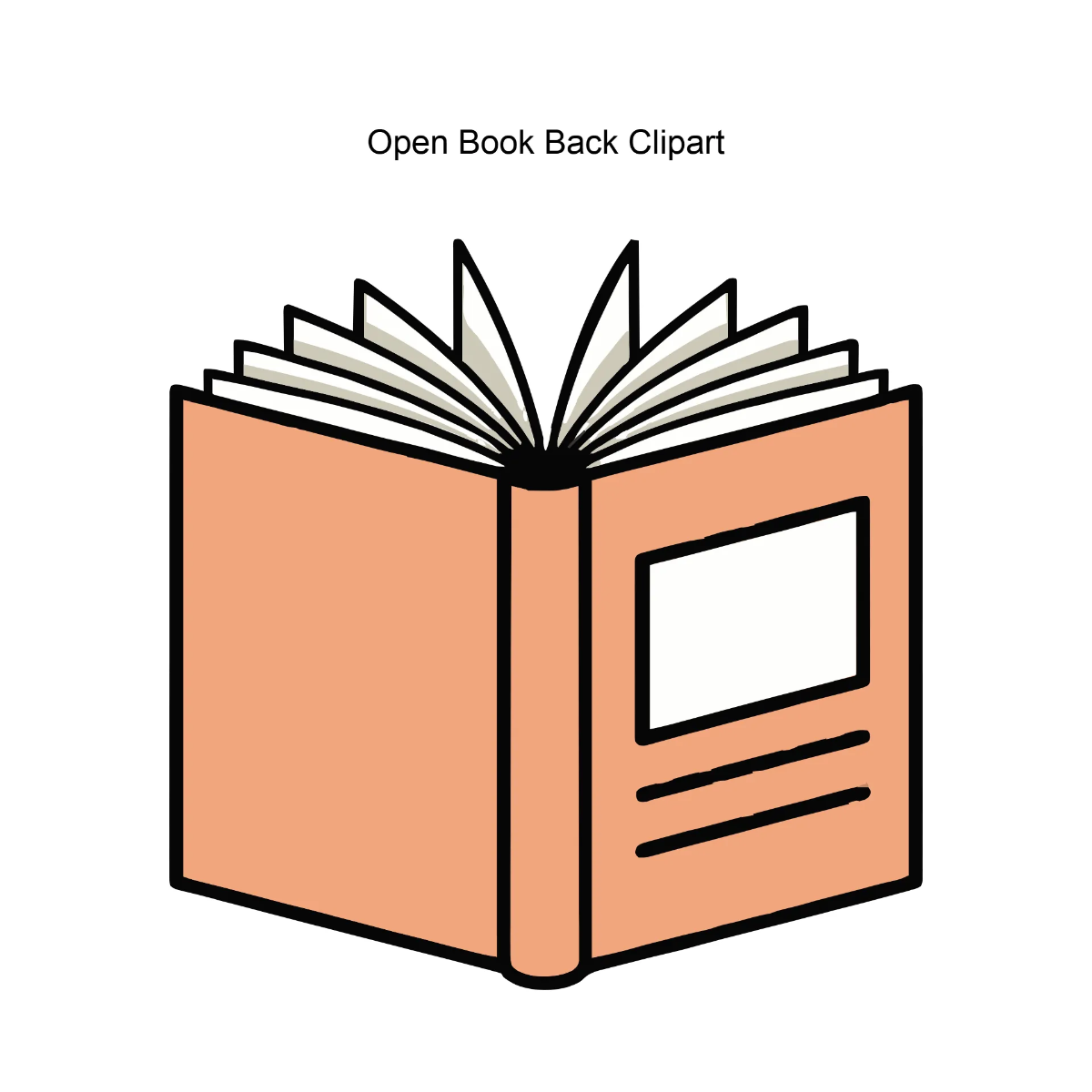 Free Open Book Back Vector Clipart (PNG, SVG) to Edit Online