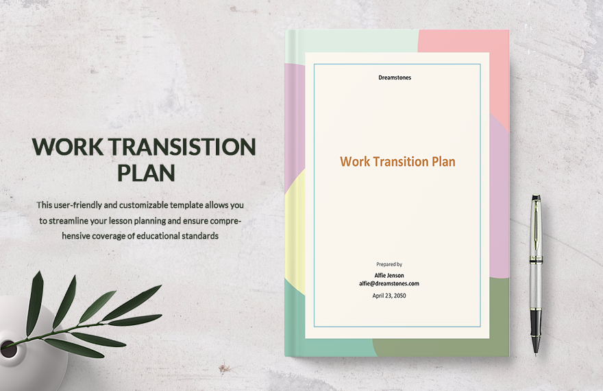Work Transition Plan Template