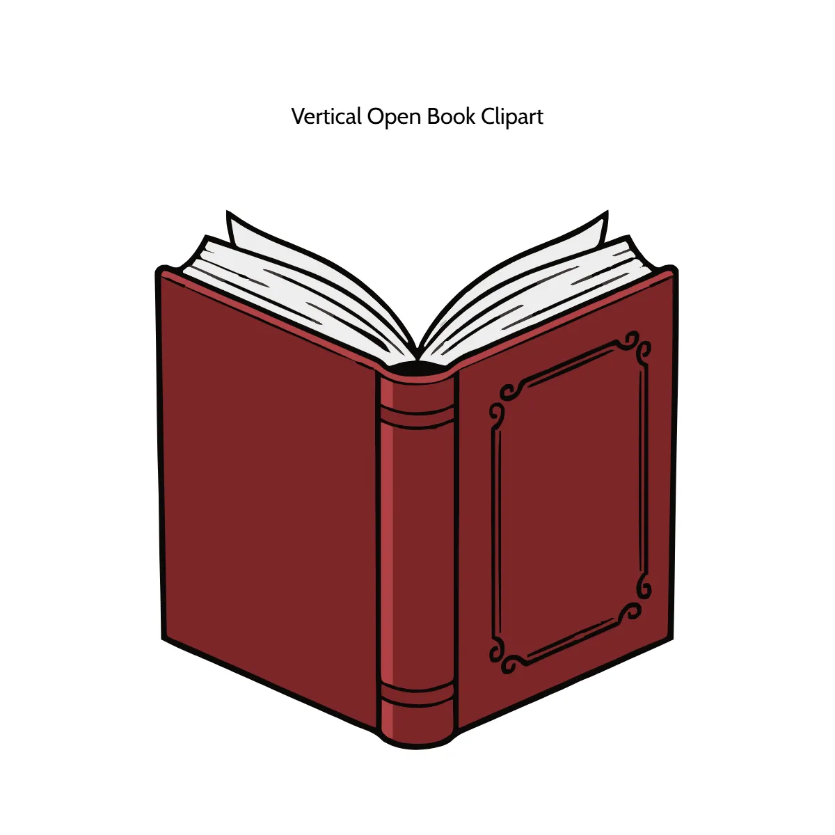 Free Vertical Open Book Vector Clipart (PNG, SVG) to Edit Online