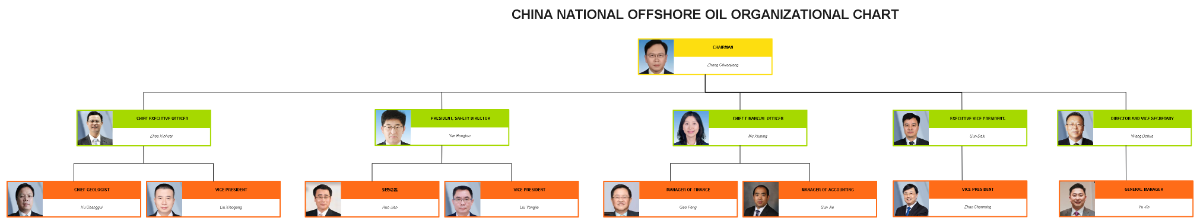 Free China National Offshore Oil Organizational Chart to Edit Online