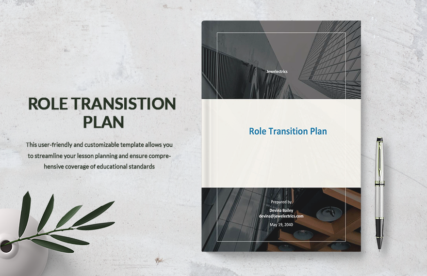 Role Transition Plan Template