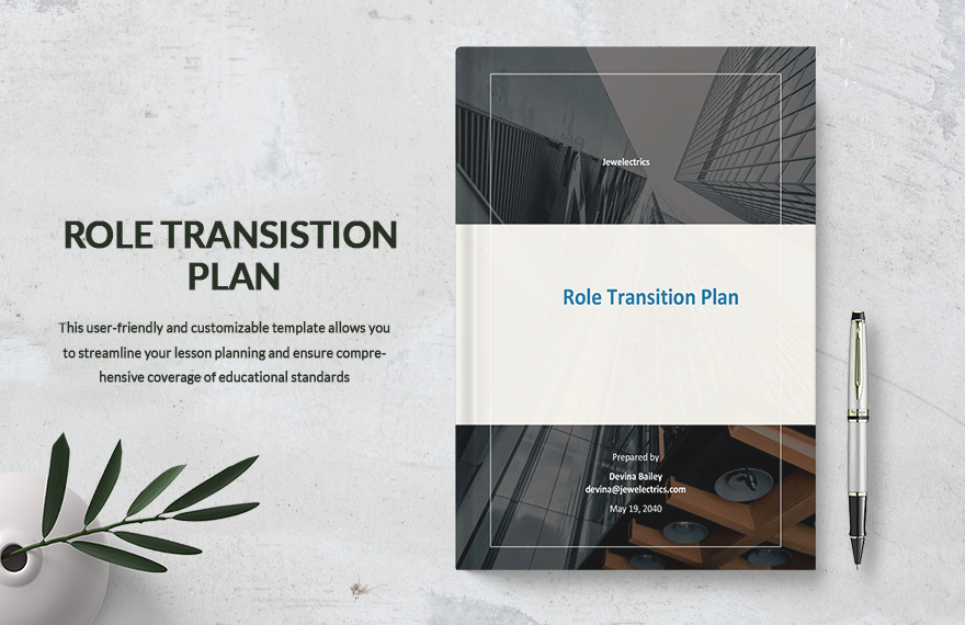 Role Transition Plan Template in PDF, Word, Google Docs, Pages