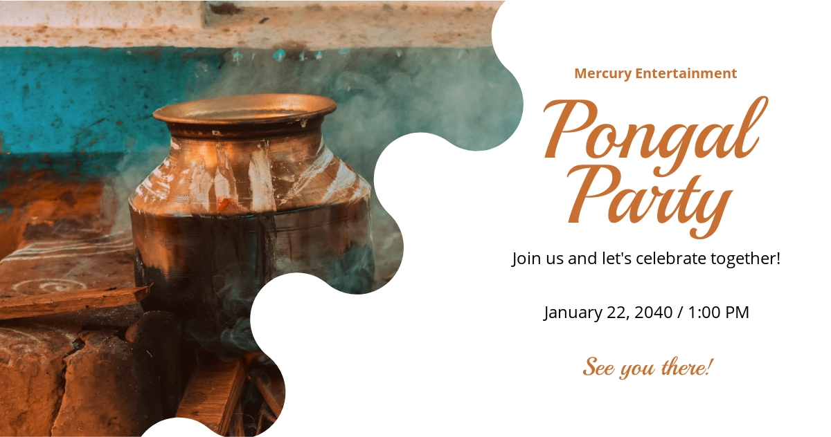 Free Pongal Event Facebook Post Template