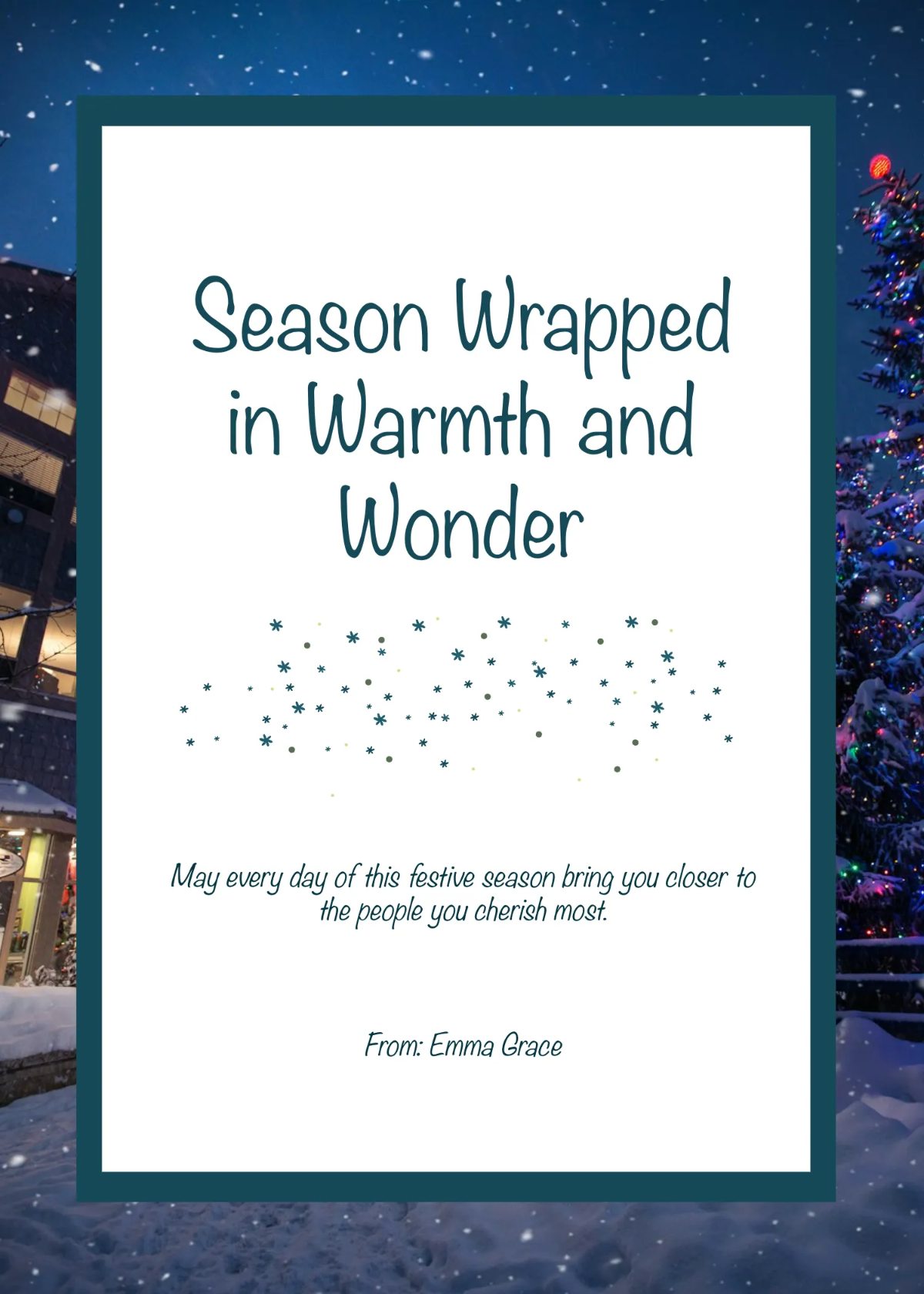 Free Team Appreciation Holiday Wishes Template to Edit Online