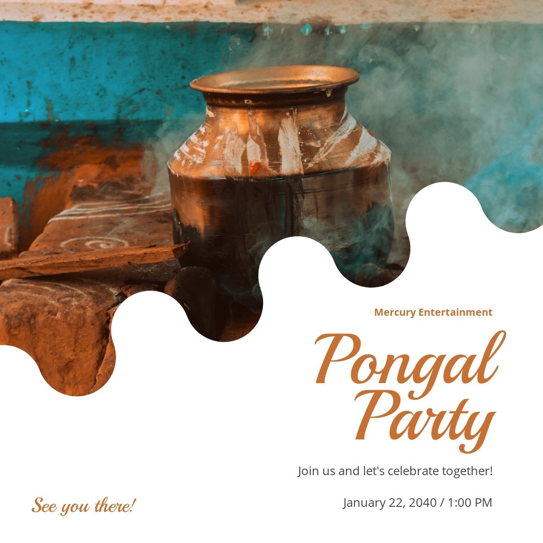 Free Pongal Event Instagram Post Template
