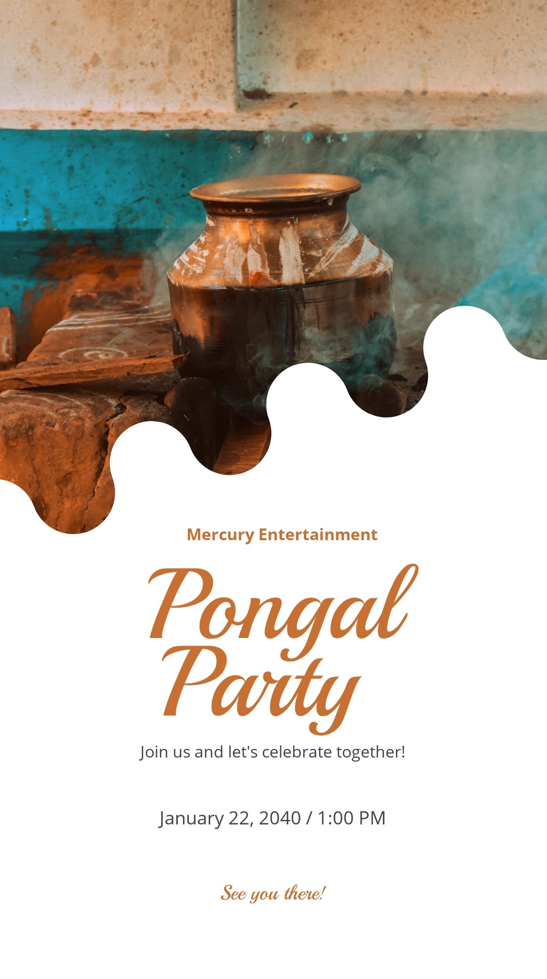 Pongal Event Whatsapp Post Template
