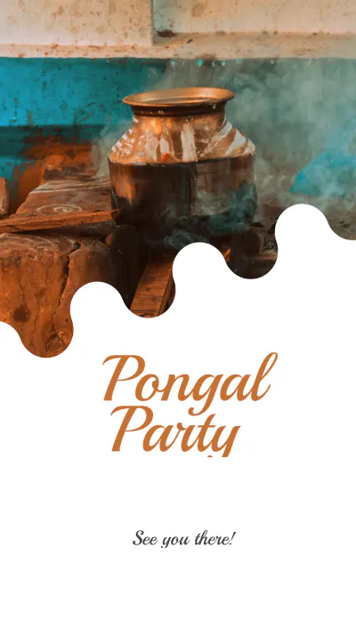 Free Pongal Event Instagram Story Template to Edit Online