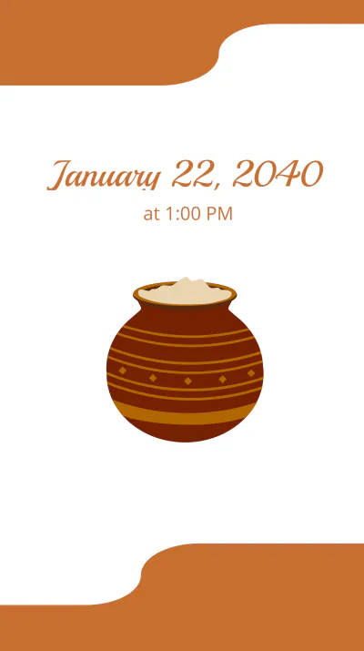Free Pongal Event Instagram Story Template to Edit Online