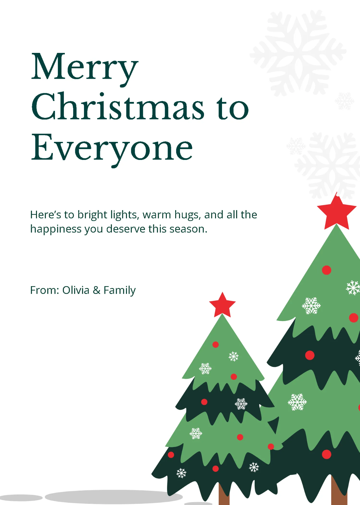 Free Classy Happy Holiday Wishes Template to Edit Online
