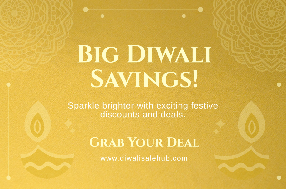 Free Diwali Sale Banner Template to Edit Online
