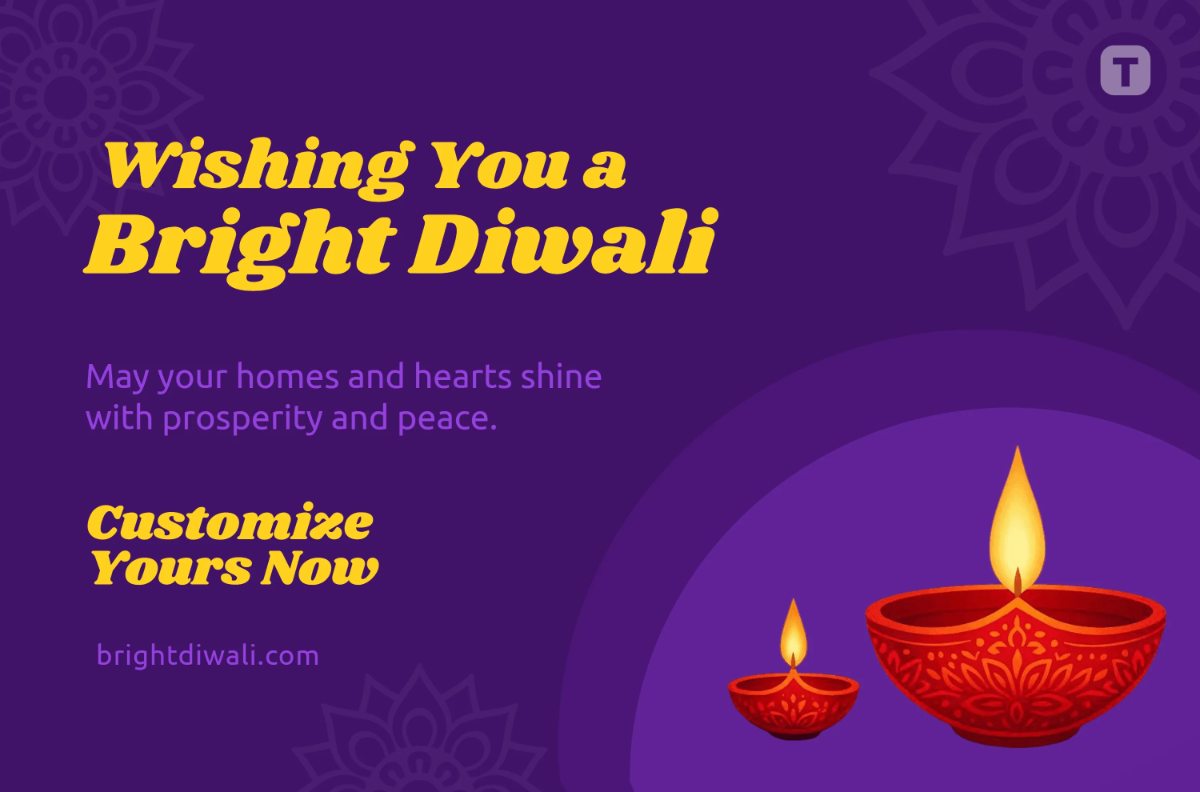 Free Diwali Company Wishes Banner Template to Edit Online