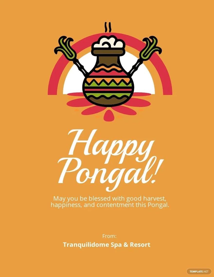 Pongal Quote Flyer Template