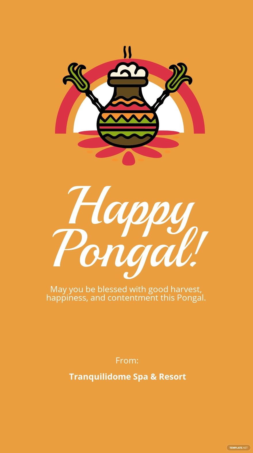 Free Pongal Quote Snapchat Geofilter Template