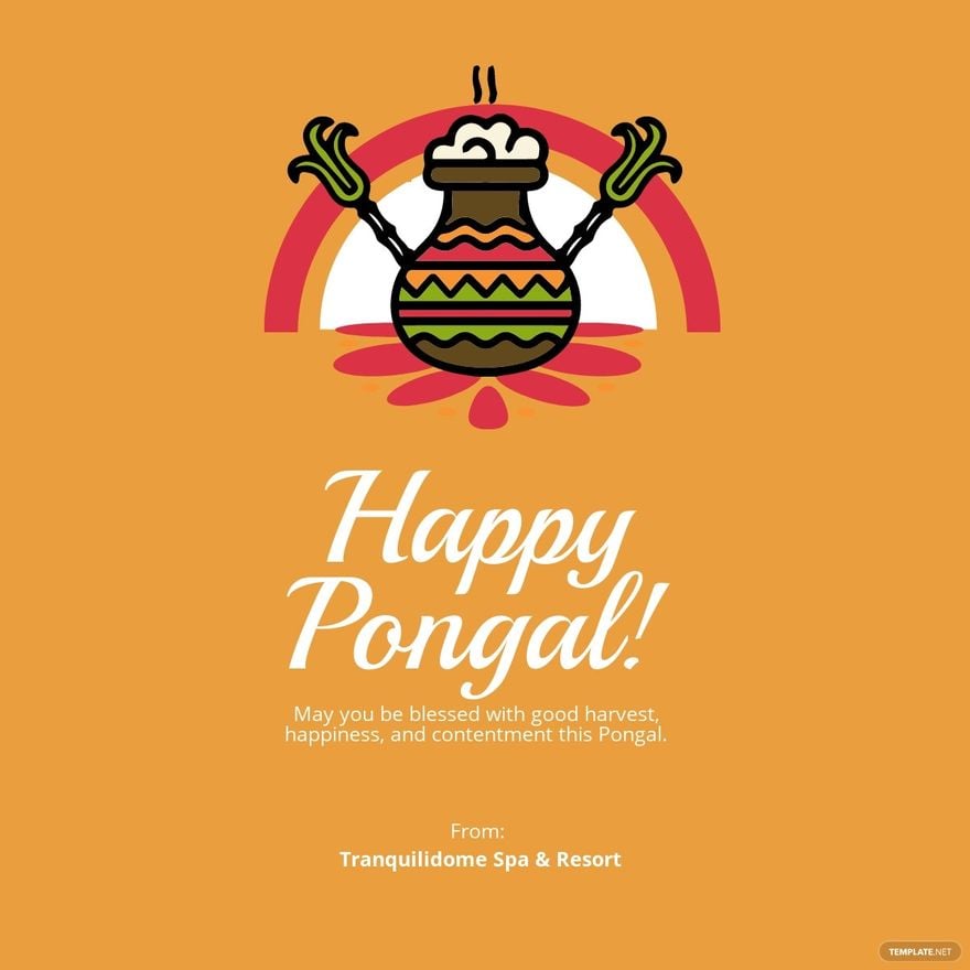 Pongal Quote Linkedin Post Template