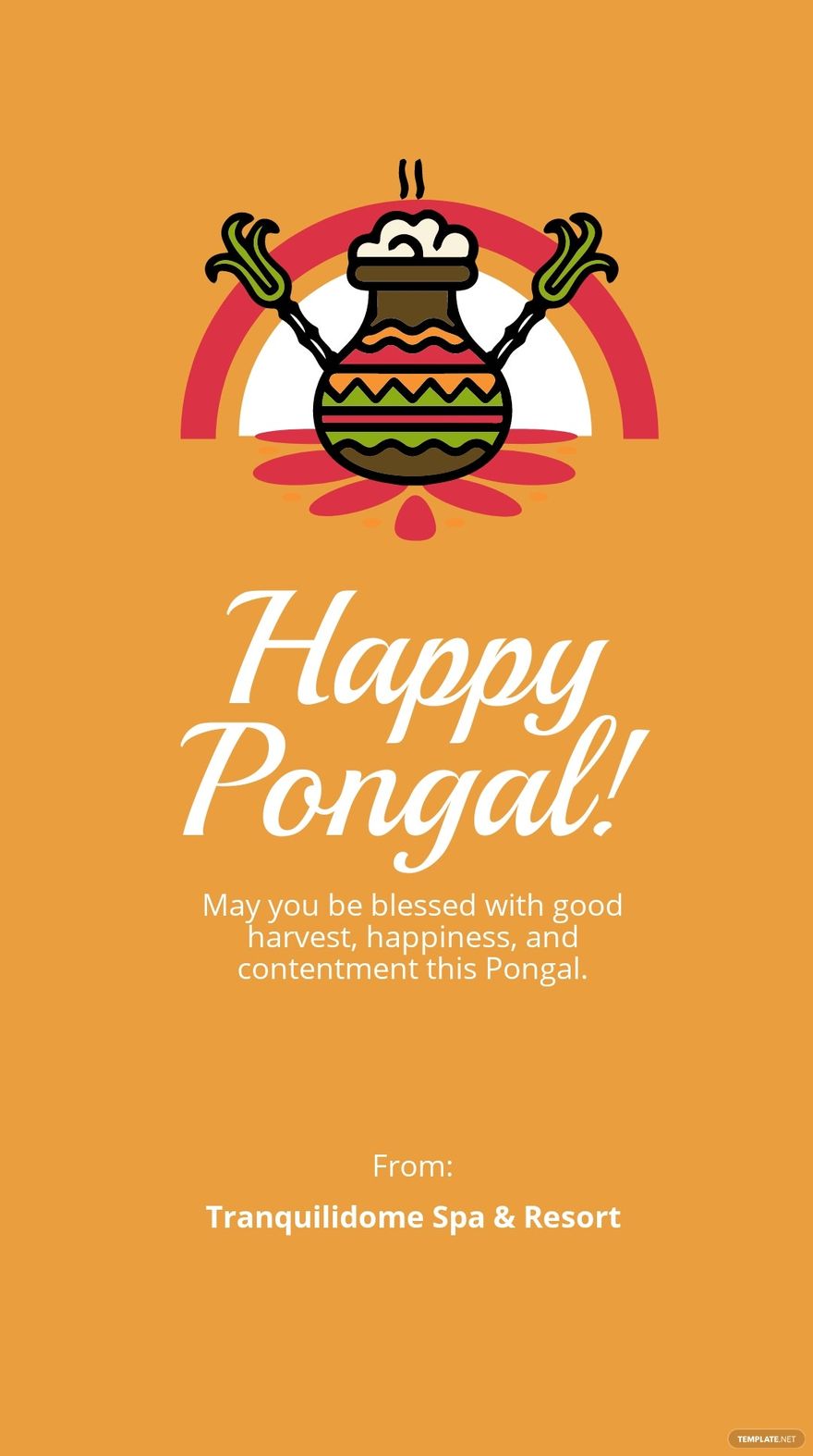 Free Pongal Quote Instagram Story Template