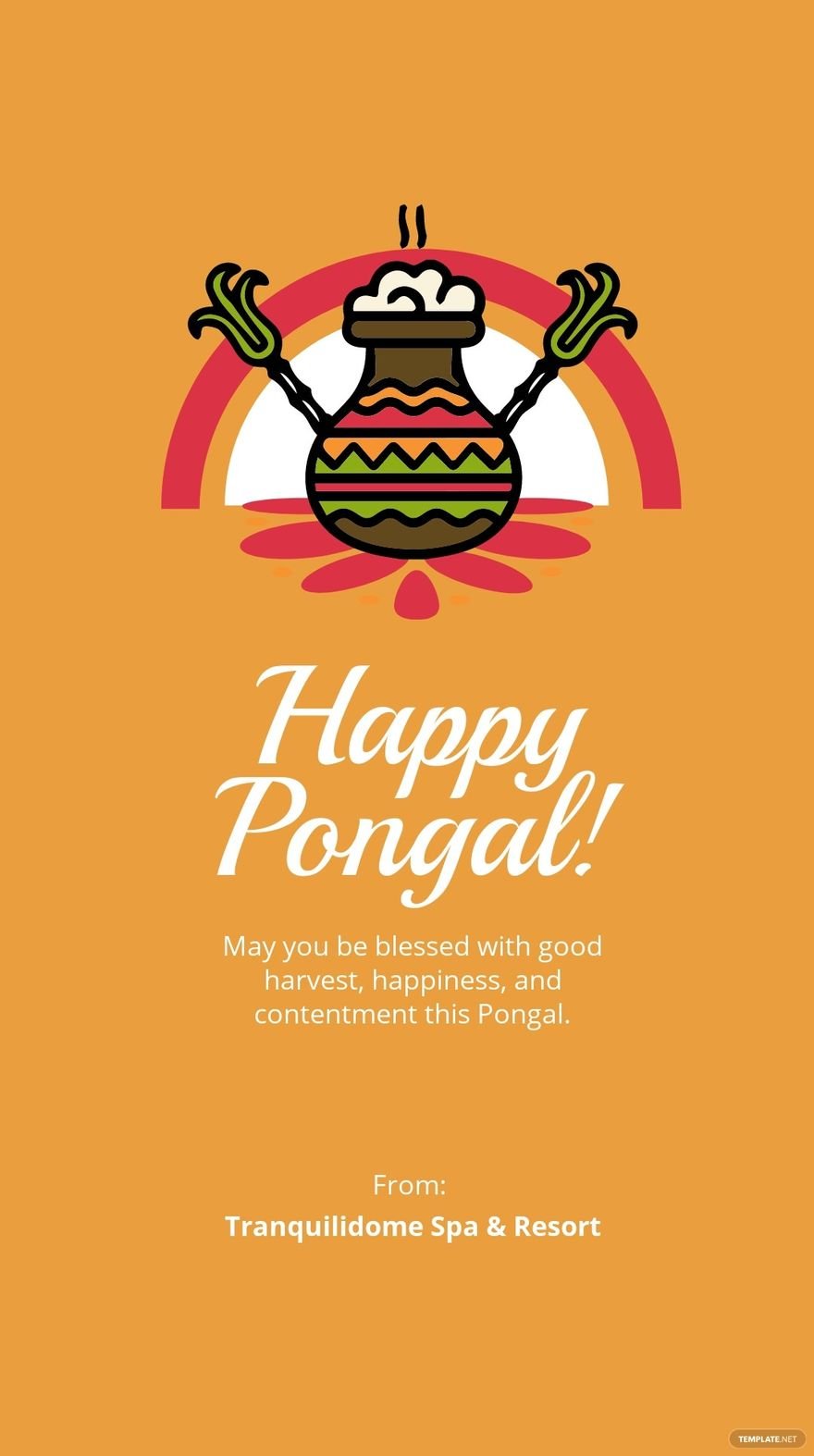 Free Pongal Quote Whatsapp Post Template