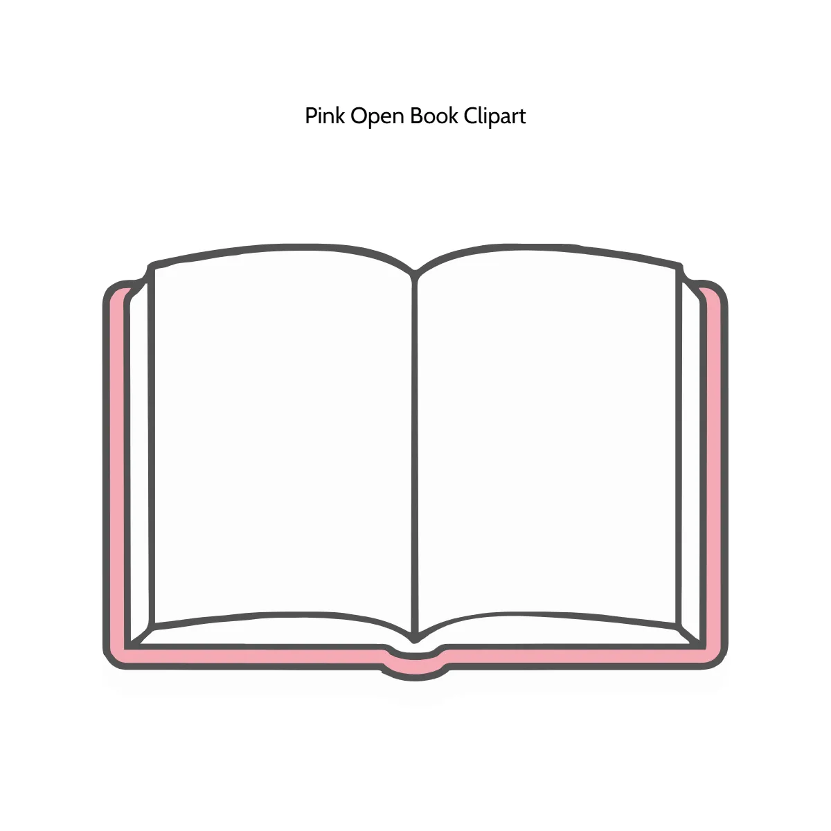 Free Pink Open Book Vector Clipart (PNG, SVG) to Edit Online