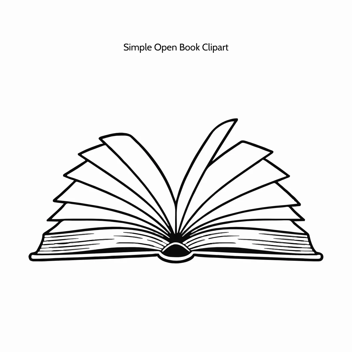 Free Simple Open Book Vector Clipart (PNG, SVG) to Edit Online