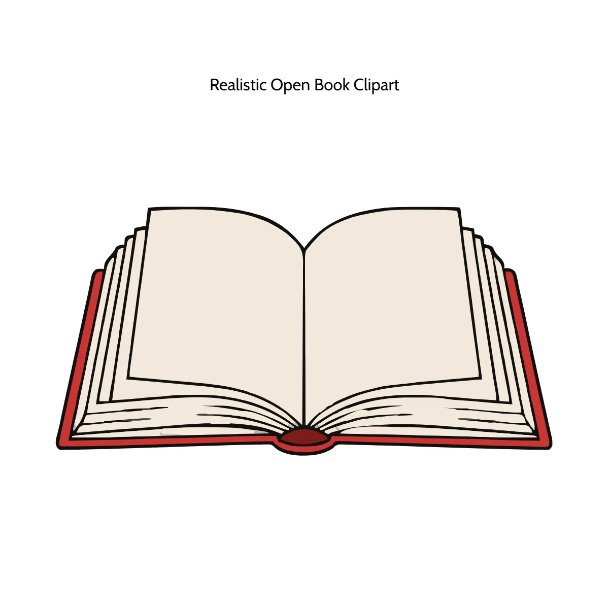 Free Realistic Open Book Vector Clipart (PNG, SVG) to Edit Online