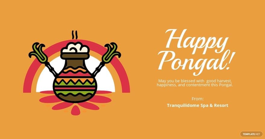 Free Pongal Quote Facebook Post Template