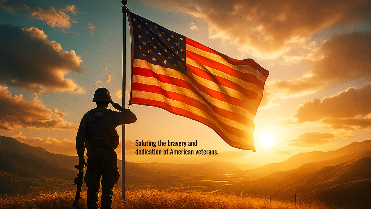 Free American Veterans' Day Background Template to Edit Online