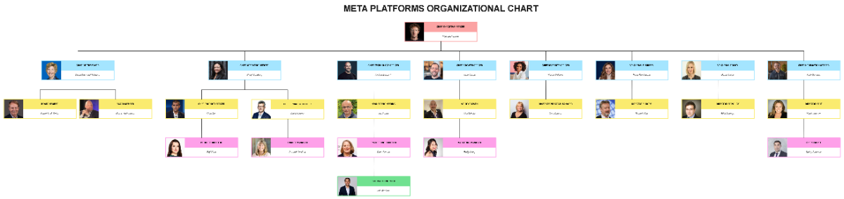 Free Meta Platforms Organizational Chart to Edit Online