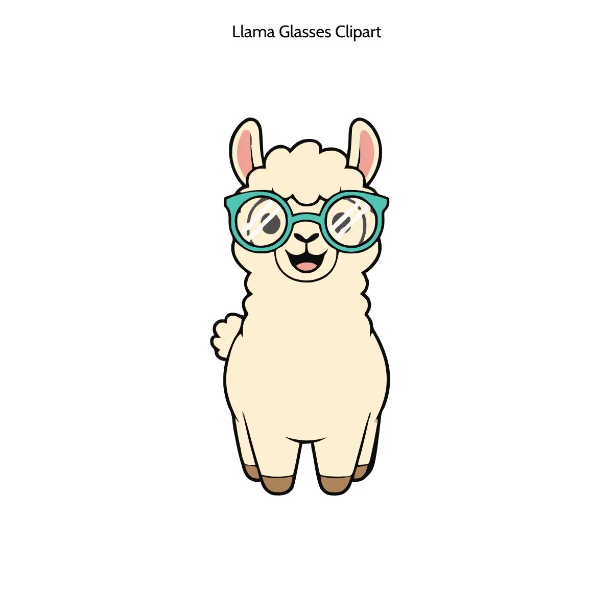 Free Llama With Glasses Vector Clipart (PNG, SVG) to Edit Online Free Llama With Glasses Vector Clipart (PNG, SVG) to Edit Online