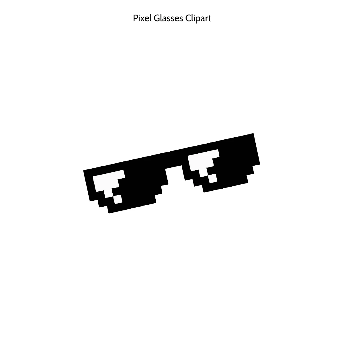 Free Pixel Glasses Vector Clipart (PNG, SVG) to Edit Online